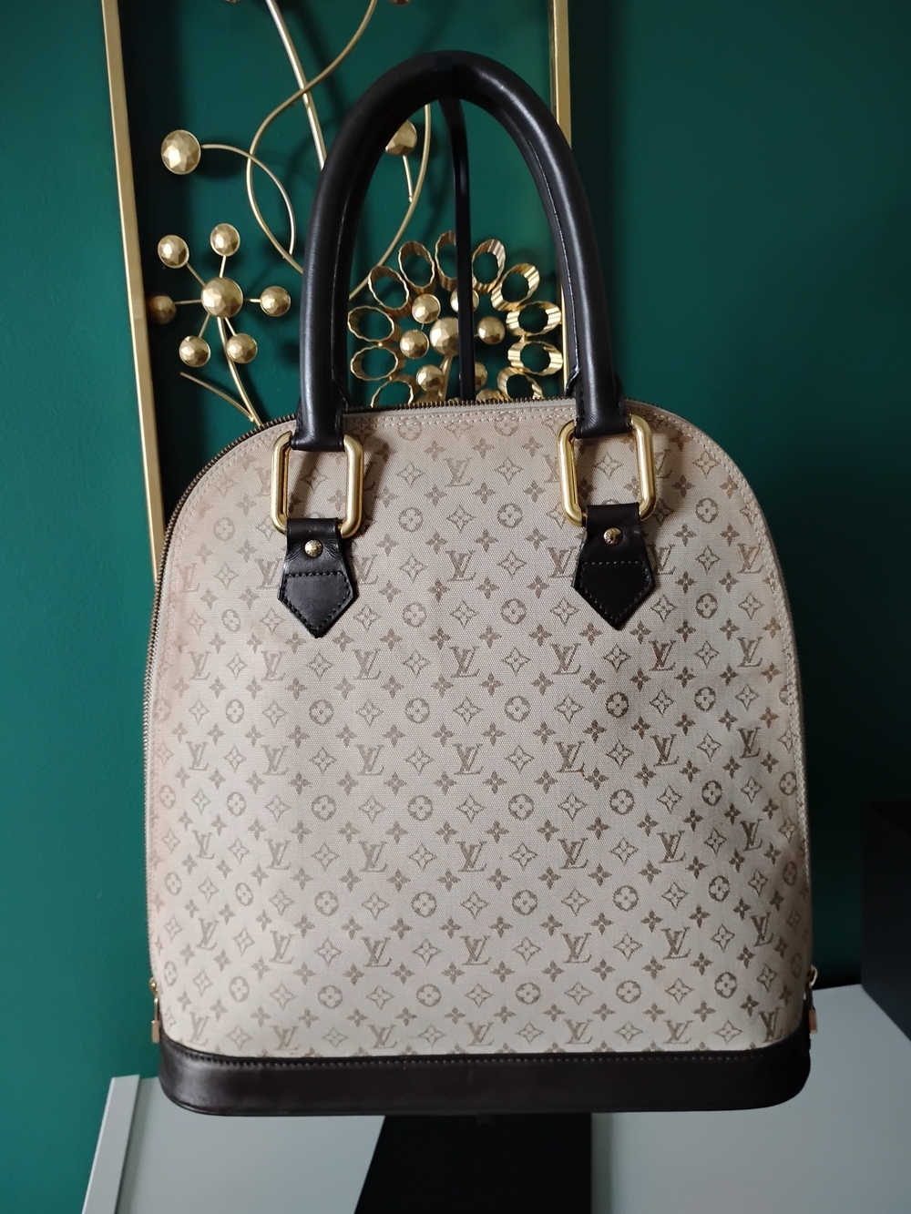 Louis Vuitton Mini Lin Alma Tall Top Handle